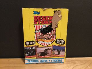 1991 Topps Desert Storm Trading Card 36ct Full Box Cards Victory Series