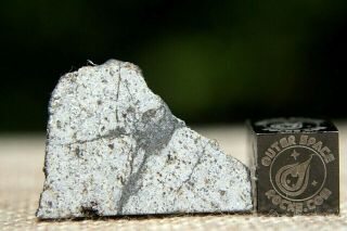 Vinales Meteorite 2.  9 gram part slice from Cuba L6 Chondrite Shock level 3 2