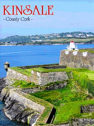 Kinsale County Cork Ireland United Kingdom Vintage Travel Advertisement Poster