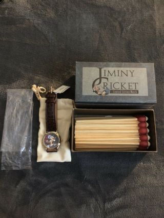 Disney Jiminy Cricket Limited Edition 2000 Watch And Matches Brand
