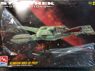 Star Trek Generations Klingon Bird Of Prey Model Autographed By Patrick Stewart