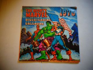 The Mighty Marvel 1976 Bicentennial Calendar Marvel Comics Heroes Calendar