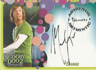 Scooby Doo 2 Monsters Unleashed: A - 1 Matthew Lillard " Shaggy " Autograph Card