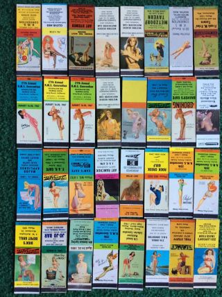 Pin Up Matchbook Covers,  32 Grilie Matchbook Covers,  Pinup,  No Matches