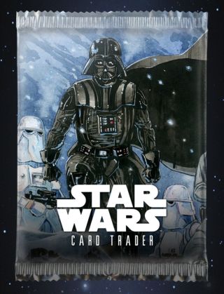 Star Wars Card Trader: Rare Tier A Pack Art - Hoth Cti - Darth Vader - 83cc