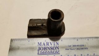 Native American Platform Pipe Engraved An Tallied