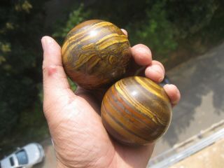 536g (1.  18lb) Natural Tigereye Quartz Crystal Sphere Ball Healing 2 A907