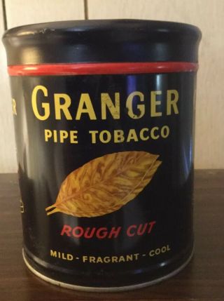 Vintage Granger Pipe Tobacco Tin Rough Cut