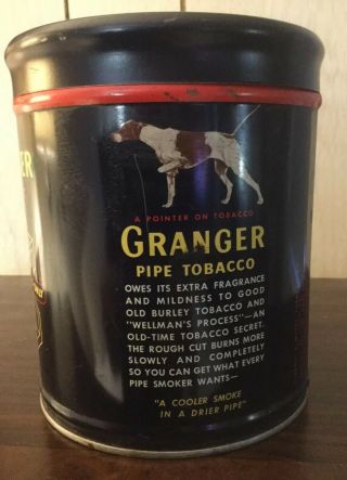 Vintage Granger Pipe Tobacco Tin Rough Cut 3