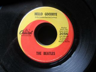 45 Rpm Record The Beatles Hello Goodbye / I Am The Walrus Capitol