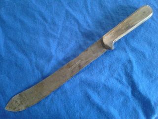 Vintage J A Henckels Twin 10 3/4 " Blade 16 1/4 " Length Butcher Knife