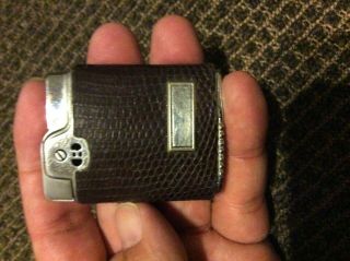 Ronson Essex Lighter With Leather Cover