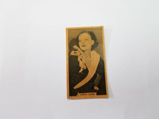 1926 No.  8 Greta Garbo Cinema Stars Abdulla & Co.  Ltd.  Tobacco Card London