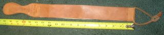 Vintage Leather Strop Strap Leather Straight Razor Sharpening Tool Horse Hide