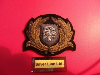 Merchant Navy Officers Vintage Cap Badge " Silver Line " S & J Thompson.  London.