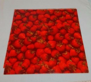 VINTAGE Wrapping Paper GIFT WRAP Summer STRAWBERRY All Occasion KITSCHY Shabby 2