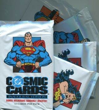 Dc Cosmic Cards Inaugural Edition - 200 Packs - 12 Cards Per Pack