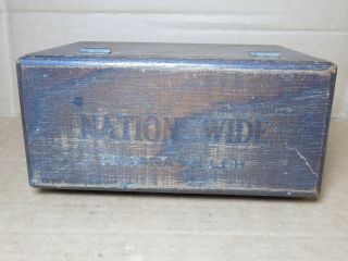 Vintage wooden cigar box Nation - Wide Havana Filler 2