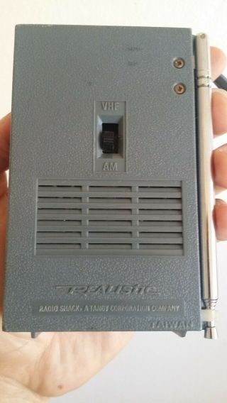 Realistic Jetstream Mini AM / VHF Aircraft Pocket Radio portable vintage silver 5