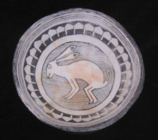 Anasazi / Mimbres Bowl Replication Of A Hare