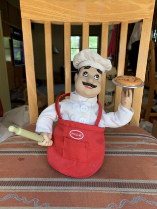 Pizza Pie Man Battery Operated Dancing Singing Pie Spinning Pizza Man Very Rare 2