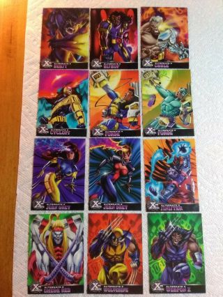 1995 Marvel Fleer Ultra X - Men Chromium Trading Card Set Alternate X 12/18 M/nm