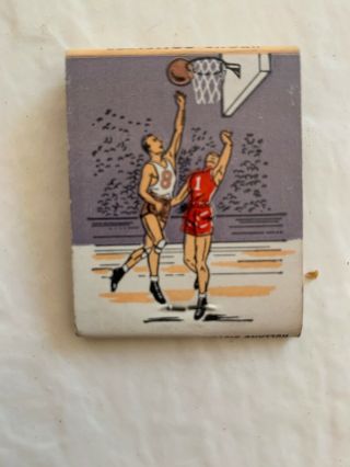 Vintage Basketball Matchbook Evansville,  Indiana