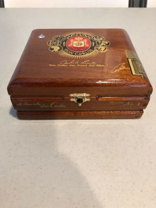 A.  Fuente Don Carlos No.  4 Cigar Box - Empty