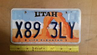 License Plate,  Utah,  Life Elevated,  Hologram,  Arches National Park,  X 89 3 Ly