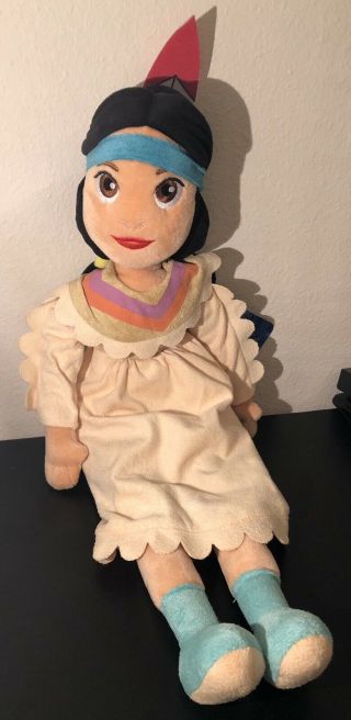 Disney Store Peter Pan 21 " Tiger Lily Stuffed Plush Doll Princess Rare With Tags