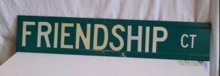 Friendship Ct Court Street Road Sign Best Friends Home Decor Buddies Kitchen