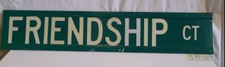 FRIENDSHIP CT Court Street Road SIGN Best Friends HOME DECOR Buddies Kitchen 2