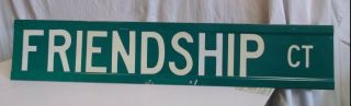 FRIENDSHIP CT Court Street Road SIGN Best Friends HOME DECOR Buddies Kitchen 3