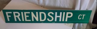 FRIENDSHIP CT Court Street Road SIGN Best Friends HOME DECOR Buddies Kitchen 4