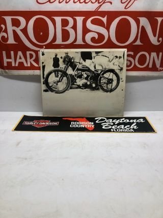 Rare Picture Off The Wall Of Robison Harley - Davidson Dealership - Daytona 200