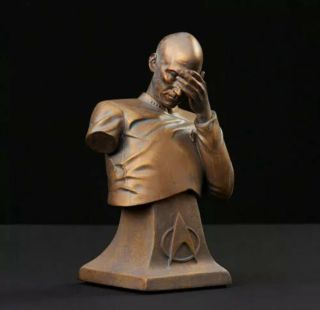 Star Trek Tng Captain Picard Facepalm Bust 6 " Resin Bronze Edition 2019