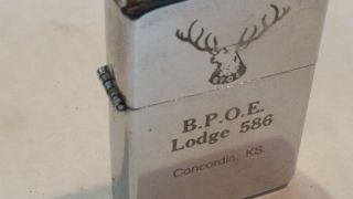 Hi Lite Lighter Vintage Bpoe Elks Lodge 586 Concordia Ks
