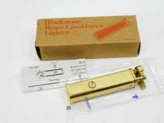 Vintage Brookstone Brass Casablanca Torch Lighter Lift Arm