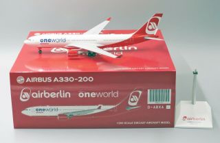 Air Berlin A330 - 200 One World Livery Reg: D - Abxa Jc Wings 1:200 Diecast Xx2197