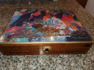LEROY NEIMAN SIGNED CIGAR BOX TITLED PLAYBOY BY DON DIEGO ACTUAL BOX SIGNED 2