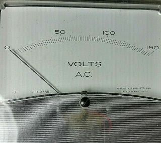 old vtg Assembly Products ac volt meter voltmeter electrical electronic electric 2