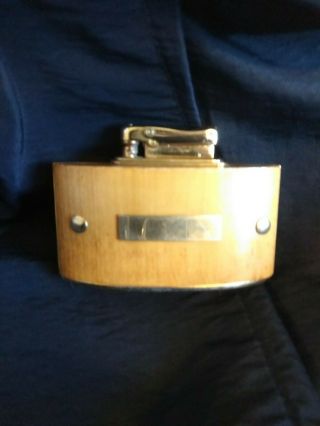 Small Vintage Wooden Table Lighter