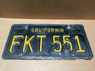 RARE PAIR 1963 DMV CLEAR - (CALIFORNIA) - FKT 551 LICENSE PLATE - 1970 & 1971 tag 5