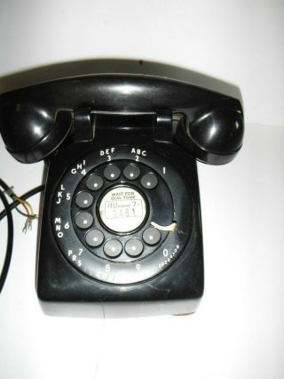 8010 Vintage Black Western Bell System Rotary Dial Phone