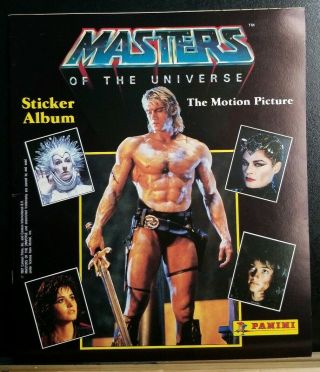 1987 Panini Motu Masters Of The Universe Movie Empty Sticker Album He - Man