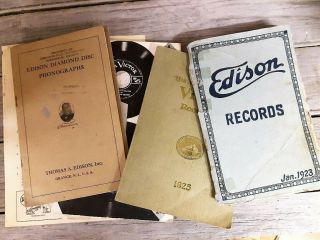 Phonograph Books Edison Victor Records