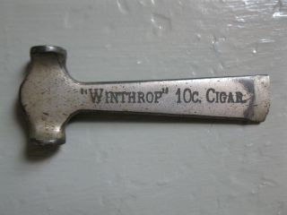 Rare.  Vintage 10 Cent Winthrop Cigar Box Opener Hammer Antique