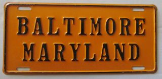 1955 Baltimore Maryland Booster License Plate Quality