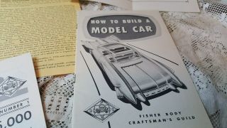 Fisher Body Craftsman Guild How to Build a Model Car 1956 - 57 4