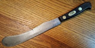 Vintage Robeson Red Pig Carbon Steel Butcher Knife
